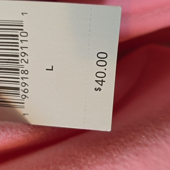 JUICY COUTURE WOMEN'S JUNIOR PINK LONG SLEEVE VELVETEEN PULLOVER CREWNECK LARGE - Picture 8 of 16